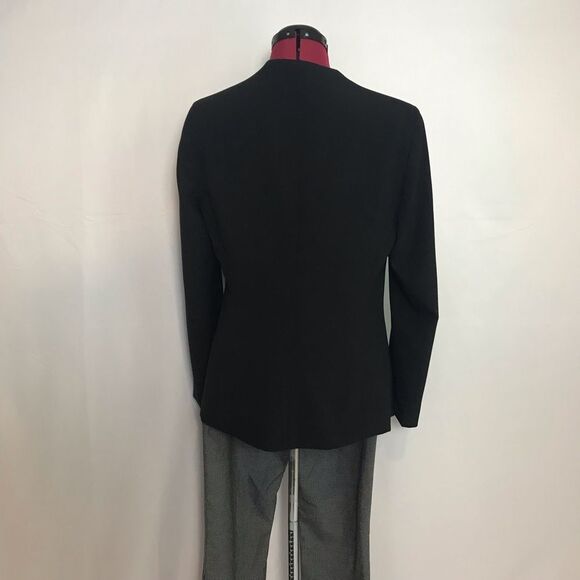 Nine West Pantsuit Women's Size 8 2-Piece Set Black Blazer & Black & White Pant - Picture 2 of 14